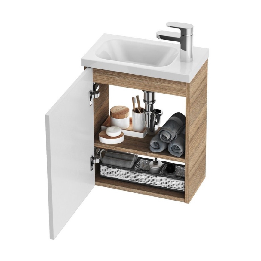 Ravak X000000540 - Anta sinistra per mobile sottolavabo CHROME 37,5x53 cm bianca