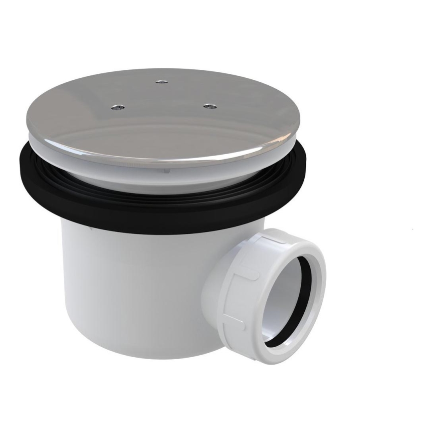 Ravak X01309 - Sifone per piatto doccia Ø 11,6 cm, finitura cromo lucido