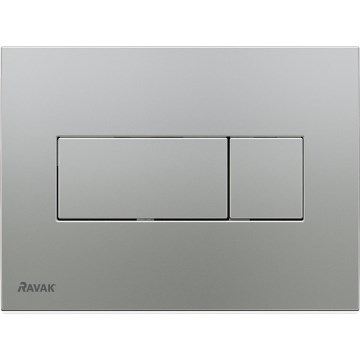 Ravak X01456 - Pulsante di scarico UNI 24,7x16,5 cm cromo opaco