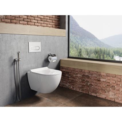 Ravak X01516 - WC sospeso UNI CHROME ceramica/bianco