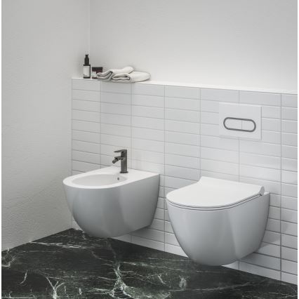 Ravak X01517 - Bidet sospeso UNI CHROME ceramica/bianco