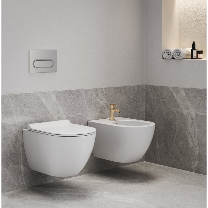 Ravak X01517 - Bidet sospeso UNI CHROME ceramica/bianco
