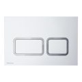 Ravak X01739 - Pulsante di scarico TWIN 24,7x16,5 cm bianco