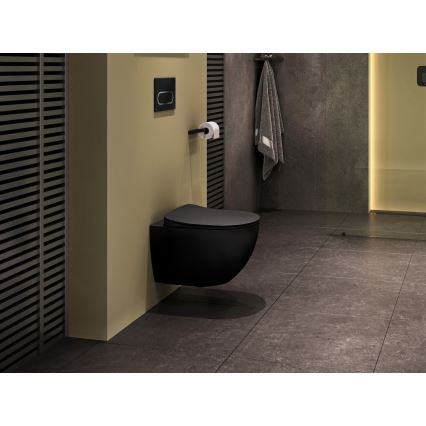 Ravak X01797 - Pulsante di scarico 24,7x16,5 cm CHROME nero