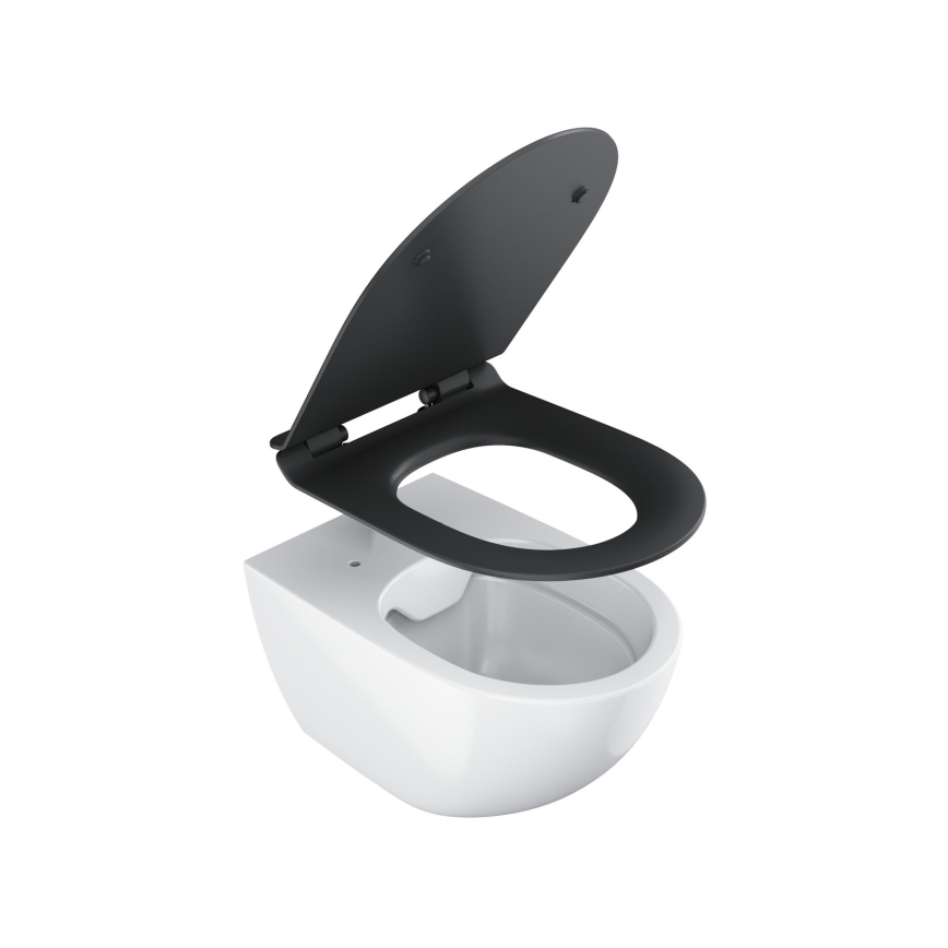 Ravak X01862 - Sedile WC a chiusura rallentata SoftClose VITA SLIM, nero