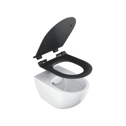 Ravak X01862 - Sedile WC a chiusura rallentata SoftClose VITA SLIM, nero