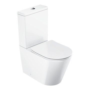 Ravak X01872 - WC combinato Rimless con sedile SoftClose ELEGANT ceramica/bianco