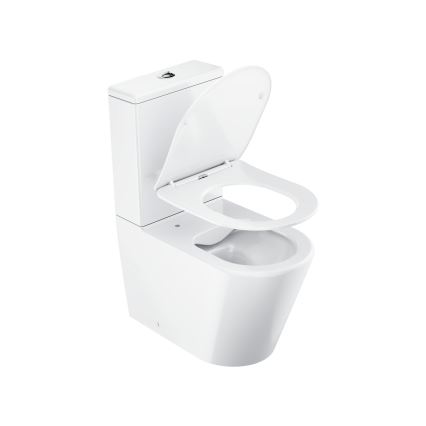 Ravak X01872 - WC combinato Rimless con sedile SoftClose ELEGANT ceramica/bianco