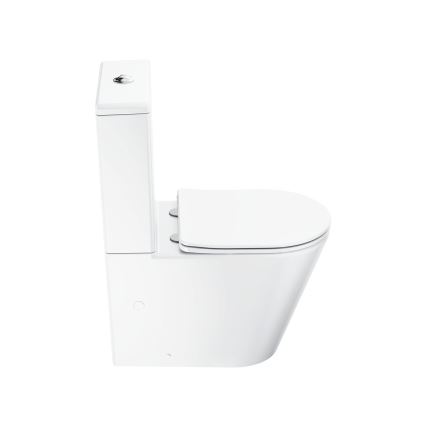 Ravak X01872 - WC combinato Rimless con sedile SoftClose ELEGANT ceramica/bianco