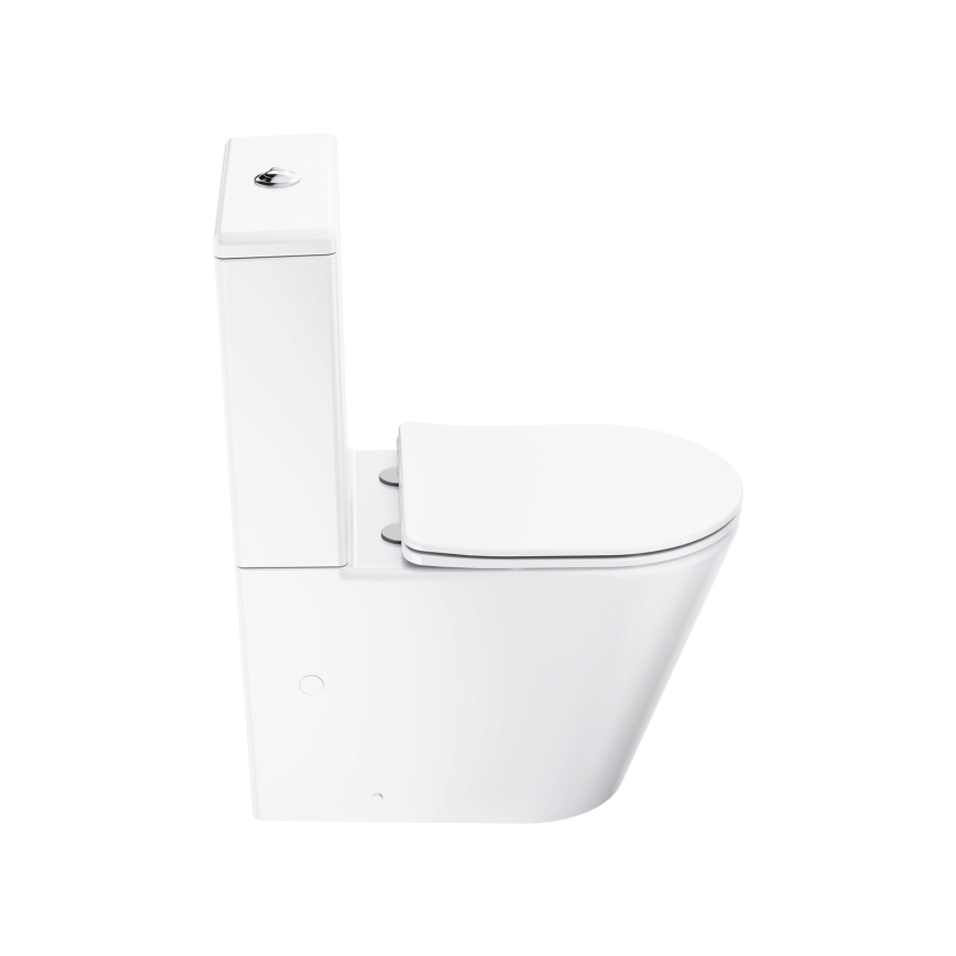 Ravak X01872 - WC combinato Rimless con sedile SoftClose ELEGANT ceramica/bianco