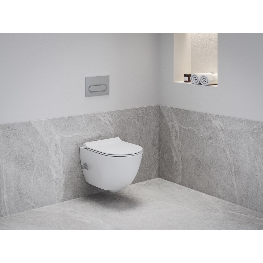 Ravak X01912 - WC sospeso con ugello bidet CHROME ceramica/bianco
