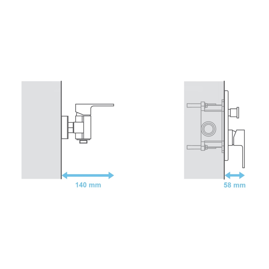 Ravak X070052 - Corpo base per rubinetteria da incasso R-BOX 15,2x11,9 cm