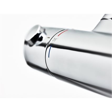 Ravak X070116 - Miscelatore termostatico per doccia PURI, cromo lucido