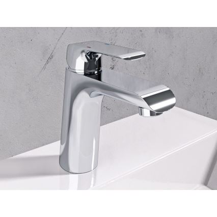 Ravak X070118 - Miscelatore per lavabo FLAT 15,1 cm cromo lucido