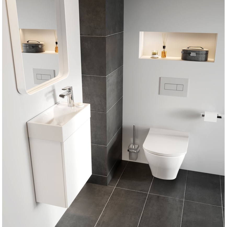 Ravak X070118 - Miscelatore per lavabo FLAT 15,1 cm cromo lucido