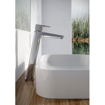 Ravak X070130 - Miscelatore per lavabo FREE 33,4 cm, finitura cromo lucido