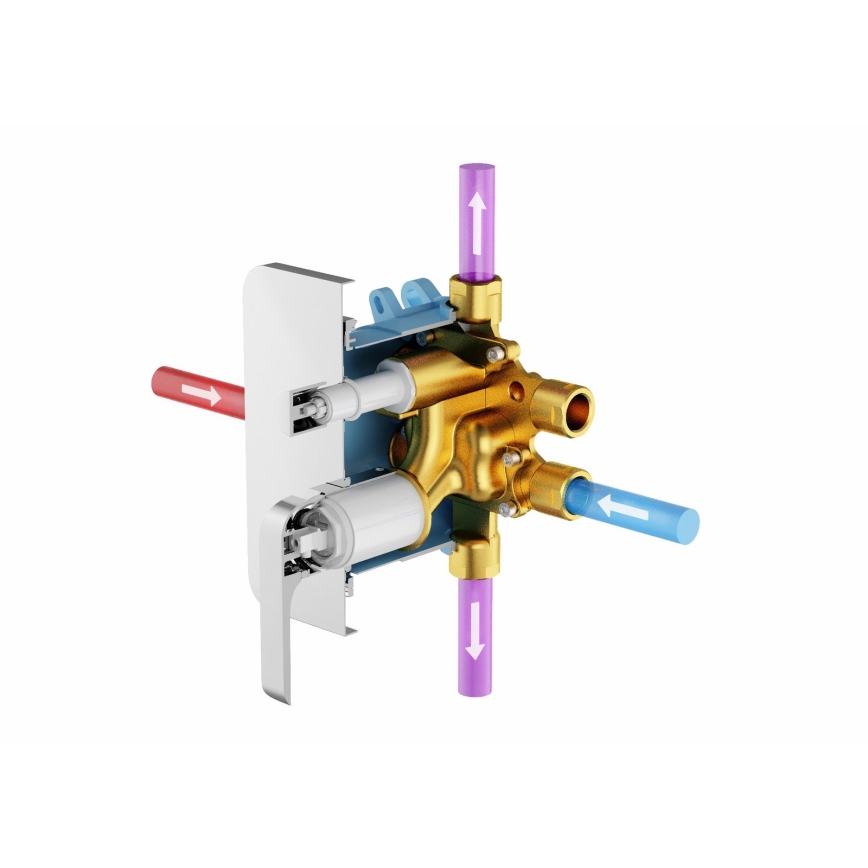 Ravak X070139 - Corpo base per miscelatori da incasso R-BOX VARI 13,9x14,6 cm