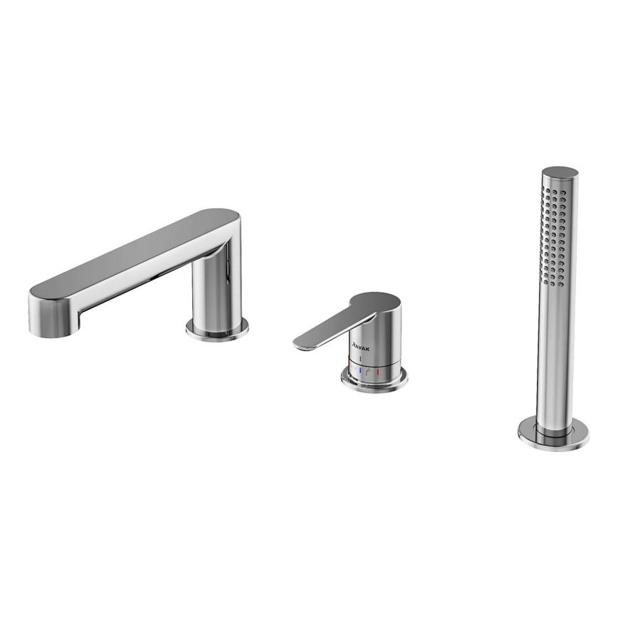 Ravak X070142 - Miscelatore per vasca a 3 fori PURI cromo lucido