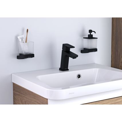 Ravak X070150 - Miscelatore monocomando per lavabo FREE 17,2 cm nero