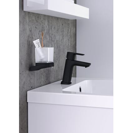 Ravak X070150 - Miscelatore monocomando per lavabo FREE 17,2 cm nero