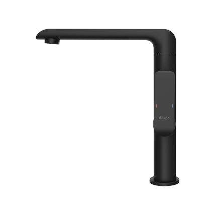 Ravak X070174 - Miscelatore per lavabo/lavello FLAT 26,2 cm nero opaco
