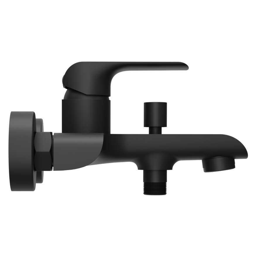 Ravak X070175 - Miscelatore per vasca FLAT nero opaco
