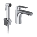 Ravak X070438 - Miscelatore per lavabo con doccetta bidet FLAT cromo lucido