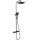 Ravak X070443 - Set doccia con miscelatore termostatico FLAT nero opaco