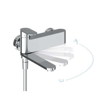 Ravak X070451 - Miscelatore per vasca CHROME, cromo lucido