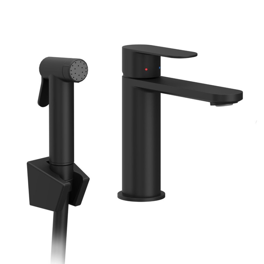 Ravak X070462 - Miscelatore per lavabo con doccetta bidet CHROME nero