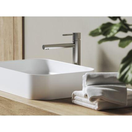 Ravak X070645 - Miscelatore per lavabo NOX 28 cm in acciaio inox spazzolato