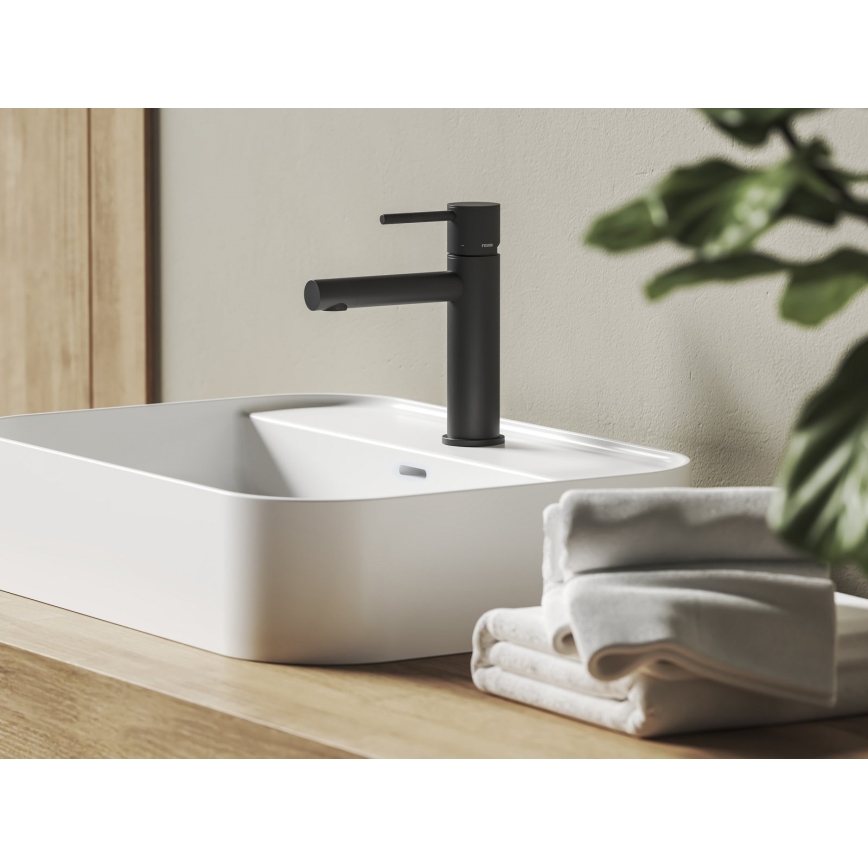 Ravak X070648 - Miscelatore per lavabo NOX 19 cm nero opaco