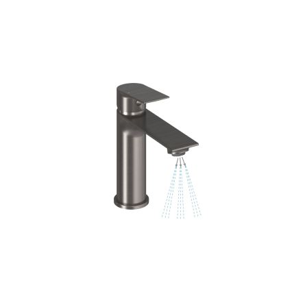 Ravak X070652 - Miscelatore per lavabo PLAN 16,8 cm, grafite spazzolato