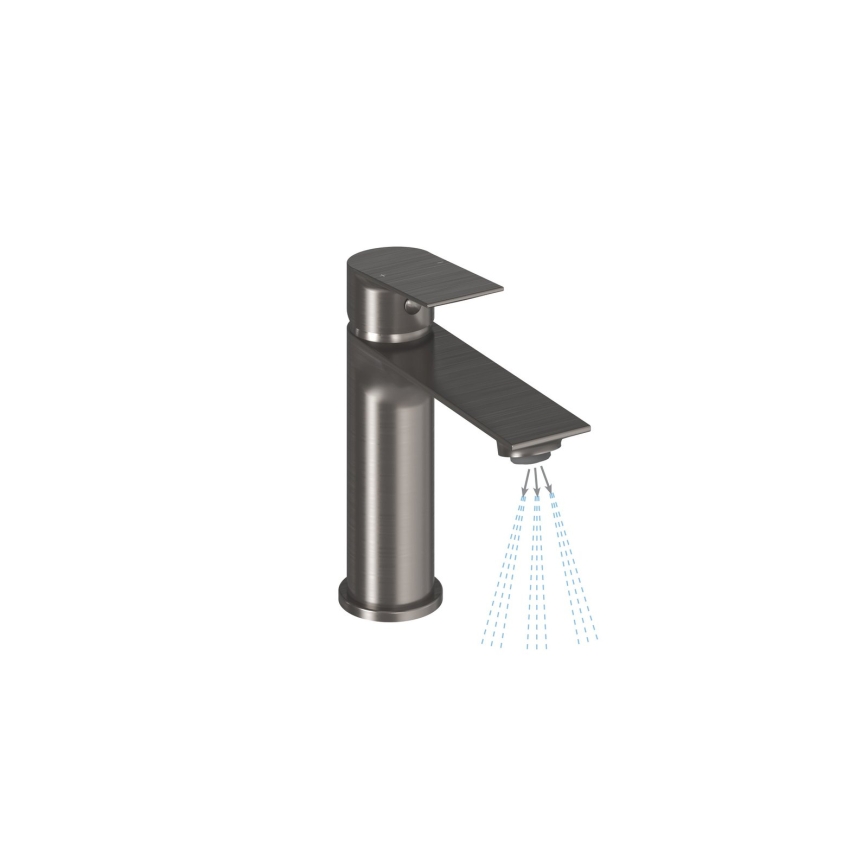 Ravak X070652 - Miscelatore per lavabo PLAN 16,8 cm, grafite spazzolato