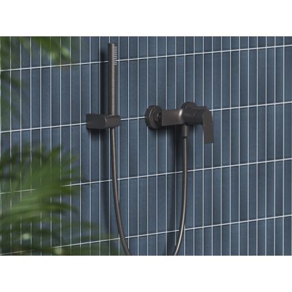 Ravak X070655 - Miscelatore doccia PLAN, grafite spazzolato