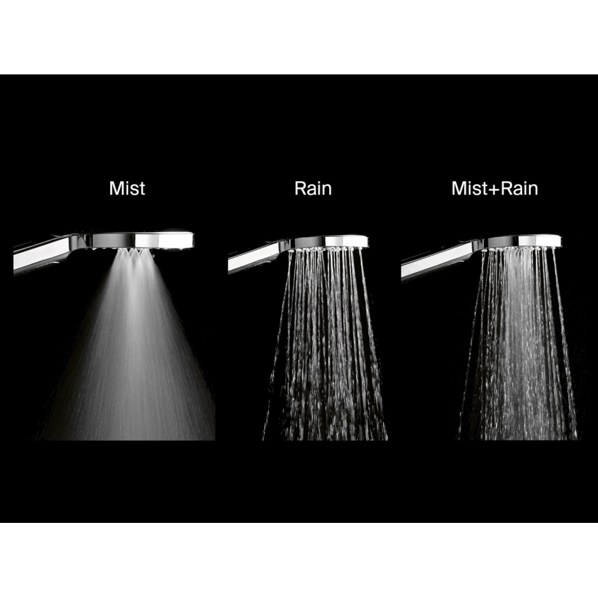 Ravak X07P233 - Doccetta a mano con pulsante FLAT, cromo lucido