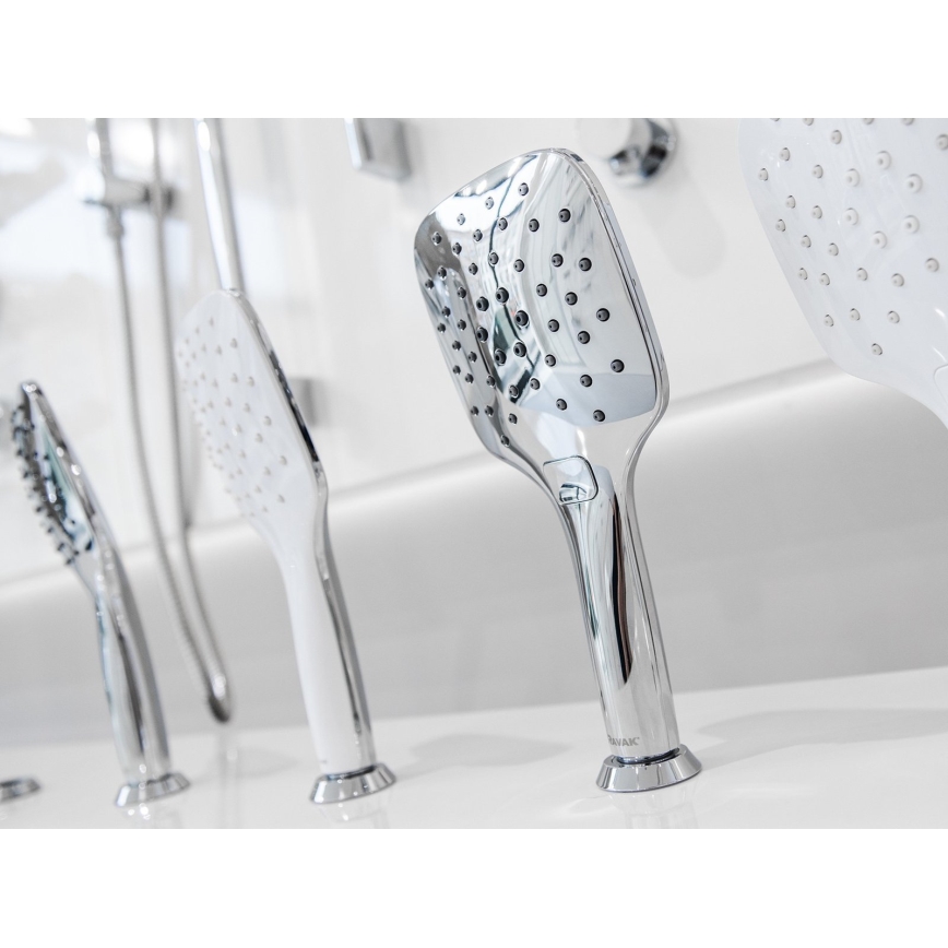 Ravak X07P348 - Doccetta a mano con pulsante, finitura cromo lucido