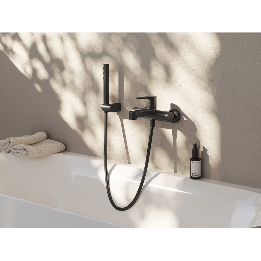 Ravak X07P568 - Flessibile doccia in plastica, 150 cm, nero