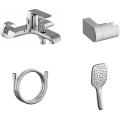 Ravak X07S113 - Set vasca con miscelatore FLAT, finitura cromo lucido