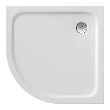 Ravak XA244401010 - Piatto doccia angolare a quarto di cerchio ELIPSO 80x80 cm bianco