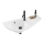 Ravak XJ1P1100000 - Lavabo sospeso AVOCADO 85x45 cm in marmo colato/bianco