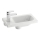 Ravak XJGL1100000 - Lavabo sospeso CHROME 40x22 cm in marmo colato/bianco