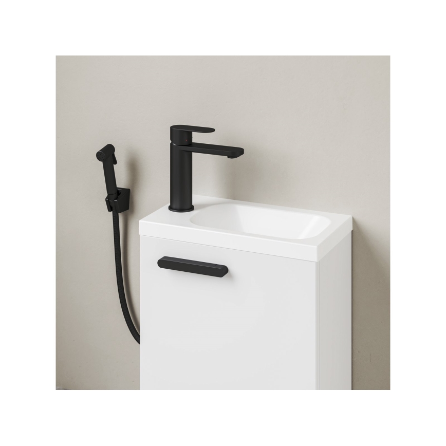 Ravak XJGL1100000 - Lavabo sospeso CHROME 40x22 cm in marmo colato/bianco