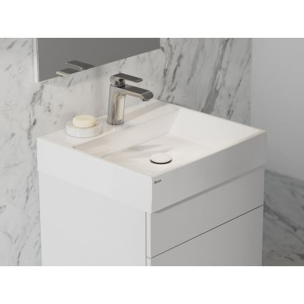 Ravak XJO01250000 - Lavabo sospeso NATURAL 50x45 cm in marmo ricomposto/bianco