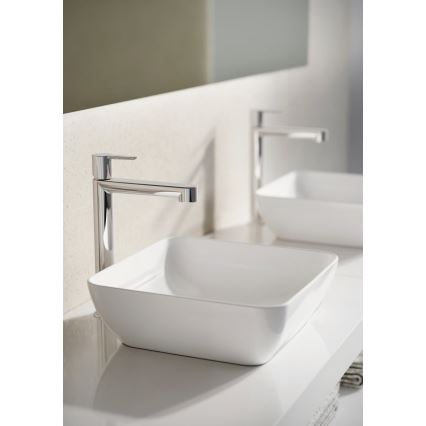 Ravak XJX01138001 - Lavabo da appoggio UNI SLIM 38x38 cm ceramica/bianco