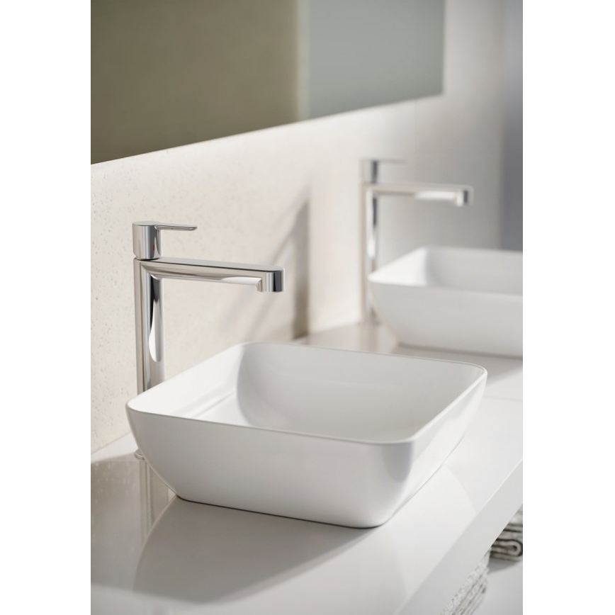 Ravak XJX01138001 - Lavabo da appoggio UNI SLIM 38x38 cm ceramica/bianco