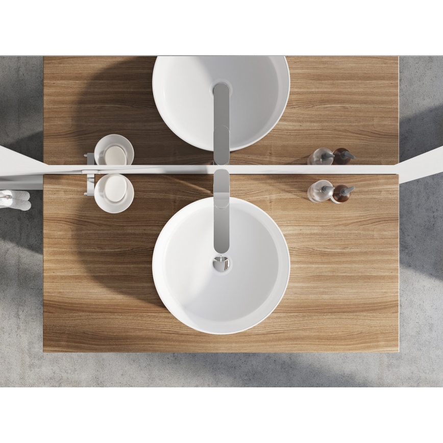 Ravak XJX01140001 - Lavabo da appoggio UNI Ø 40 cm ceramica/bianco