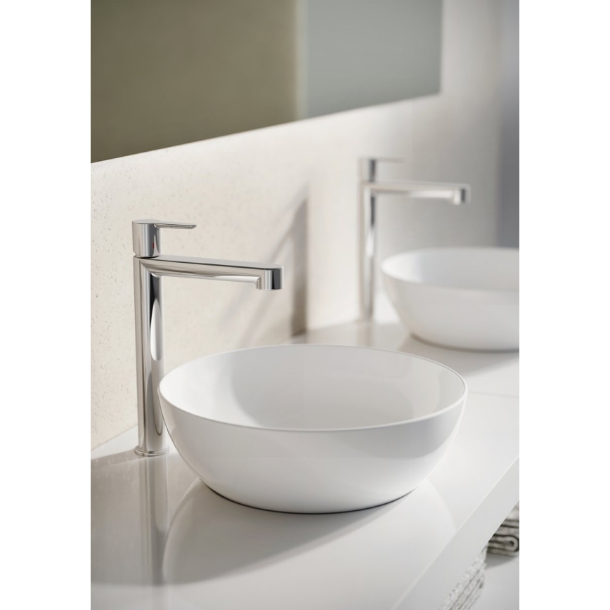 Ravak XJX01140003 - Lavabo da appoggio UNI SLIM Ø 40 cm ceramica/bianco