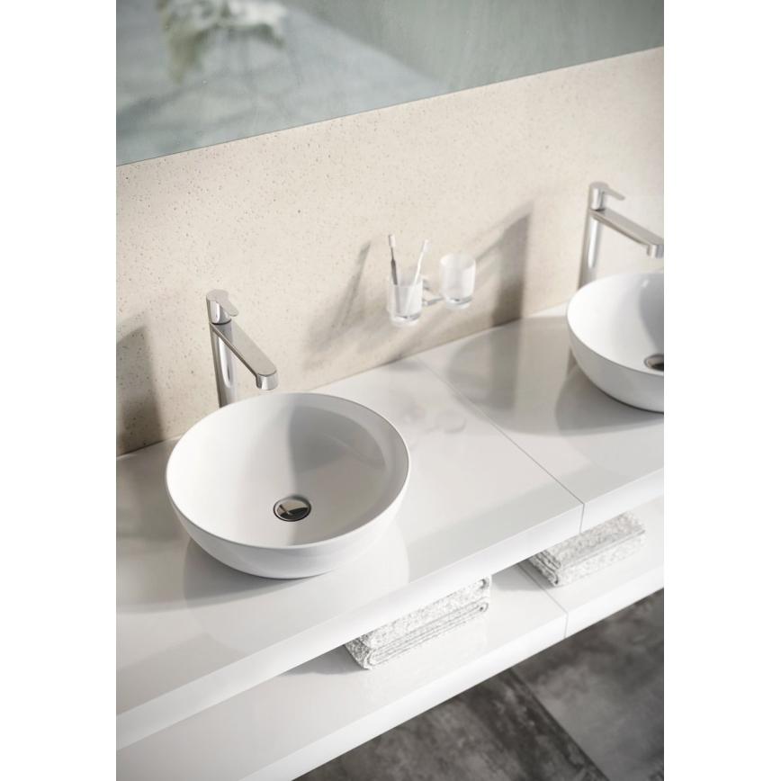 Ravak XJX01140003 - Lavabo da appoggio UNI SLIM Ø 40 cm ceramica/bianco