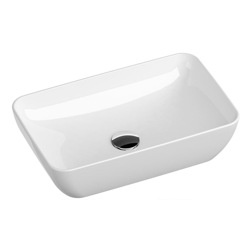 Ravak XJX01150001 - Lavabo da appoggio UNI SLIM 50x31 cm ceramica/bianco